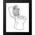 thumbnail image 2 of Thorns, Becky 12x14 Black Modern Framed Museum Art Print Titled - Bathroom Puns IV, 2 of 5