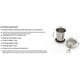 thumbnail image 5 of Copa de vino plegable portátil para exteriores para hombres y mujeres con taza telescópica de acero inoxidable de metal portátil (capacidad 75ML), 5 of 6