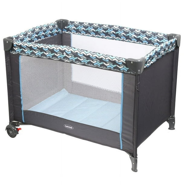 Bebesit Cuna Pack & Play 2 en 1 con Mudador y Móvil Acolchado