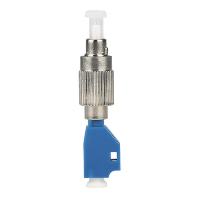 Adaptador de fibra a LC (hembra , macho LC) de rendimiento, reemplaza al robusto adaptador de fibra óptica, conector acoplador óptico. Azul