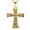 Gold, variant on TEAMEER John 3:16 Christian Rebirth Cross Pendant - Religious Amulet Necklace for Men Women