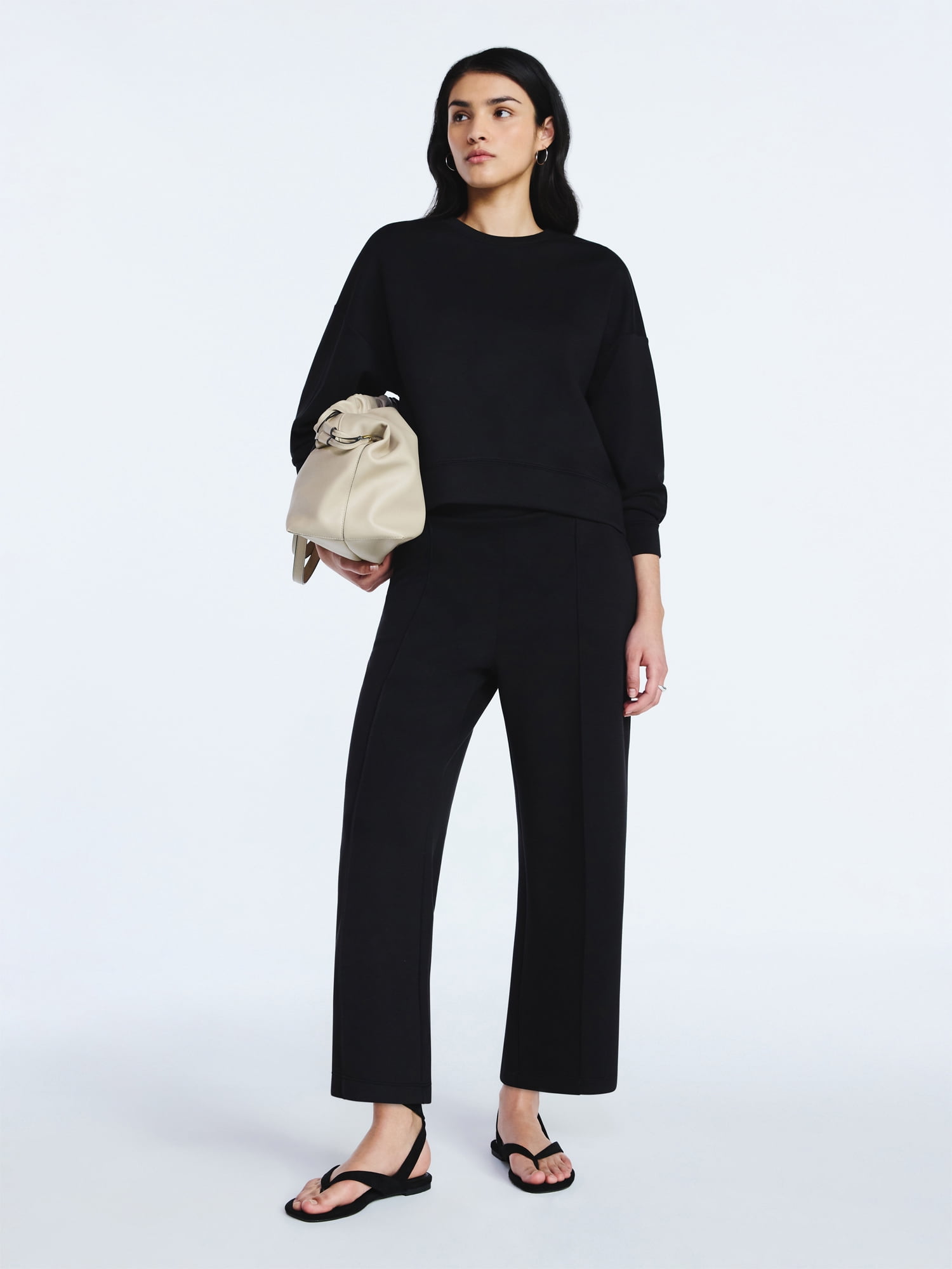 Scoop Women's and Women's Plus New Scubaknit Cropped Pants, Sizes XS-4X
