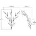 thumbnail image 2 of Elk Home Flora Grace 2-Light Wall Sconce, Champagne Gold with Clear Crystal Glass, 20-inch H, 2 of 2