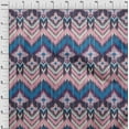 thumbnail image 4 of oneOone Silk Tabby Medium Blue Fabric Asian Ikat Sewing Fabric By The Yard Printed Diy Clothing Sewing Supplies 42 Inch Wide, 4 of 4