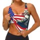 thumbnail image 3 of Balery American Astronaut Runs Forward Sujetadores deportivos con espalda cruzada para mujer, acolchados, sin costuras, de alto impacto, ideales para yoga, gimnasio, entrenamiento y fitness.-X-Large, 3 of 8