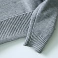 thumbnail image 3 of Akiihool Mens Sweaters Lightweight Men's Long Sleeve Casual Knitted Twisted Pullover Solid Sweaters (Grey,M), 3 of 5