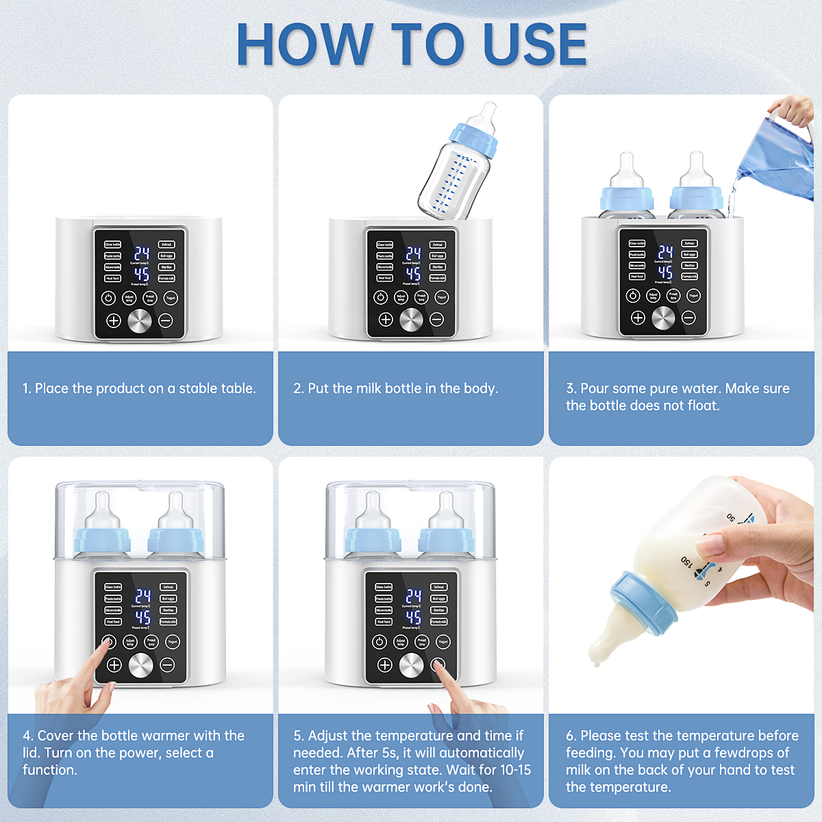 GPED 12-in-1 Dual Bottle Warmer photo 2