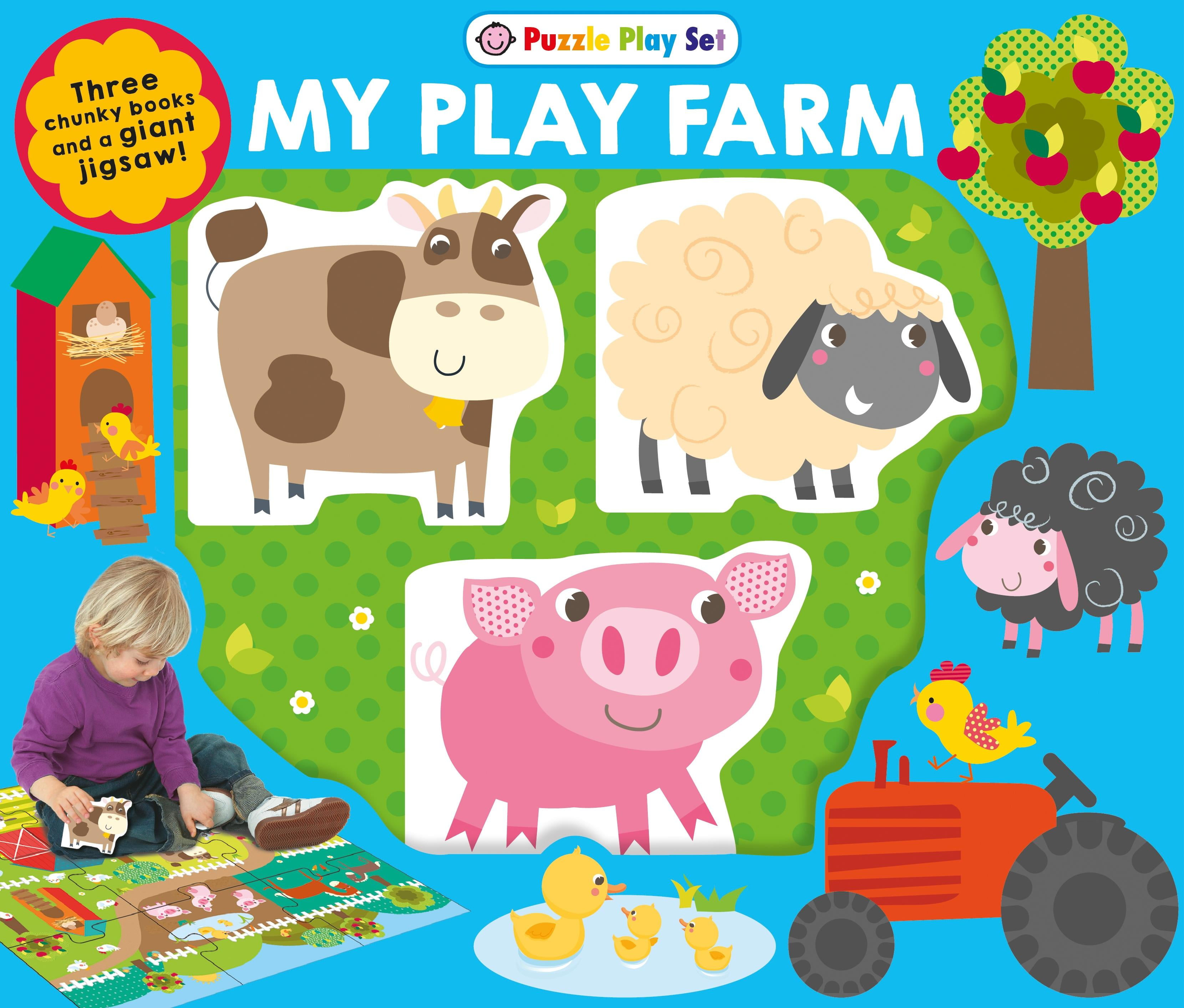 Puzzle Play Set My Play Farm Three Chunky Books and a Giant Jigsaw