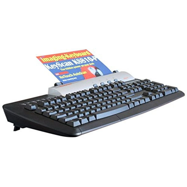 KeyScan Keyboard Scanner with ID Card Feed Black (KS810P) Walmart