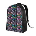 thumbnail image 2 of Balery Happy Kitten Faces Mochila - Mochila Estilosa y Duradera para Laptop de 15 Pulgadas con Tela Oxford Impermeable, 2 of 8