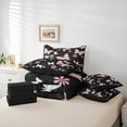 thumbnail image 6 of Feelyou Kawaii Pink Butterfly Twin Bedding Sets 7-Piece for Teen, Cartoon Cherry Blossoms Bedding Comforter Set, Tribal Mandala Style Reversible Sheet Sets, Luxury Bedroom Decor, 6 of 8