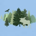 thumbnail image 3 of CafePress - Moose In The Forest T Shirt - Men's Classic Graphic T-Shirt, 3 of 4