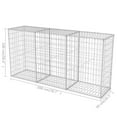 thumbnail image 2 of vidaXL Panier Gabion Acier Galvanisé 200x50x100 cm, 2 of 4