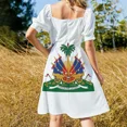 thumbnail image 5 of Haiti's Coat of arms Sleeveless Dress Women's summer skirt evening dresses women Cocktail of dresses women evening dress, 5 of 7