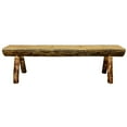 thumbnail image 4 of Eco-friendly Half Log Bench in Exterior Stain Finish (60 in. L x 19 in. W x 18 in. H (56 lbs.)), 4 of 4