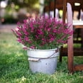 thumbnail image 3 of MesaSe 2Pcs Artificial Flowers Vivid Natural Charming 5 Forks Plastic Lavender Fake Flower for Wedding, 3 of 10