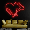 thumbnail image 2 of Craftnamesign Beauty Salon Neon Sign, Stylist Hair Wall Decor, Hair Salon Wall Art, 2 of 4