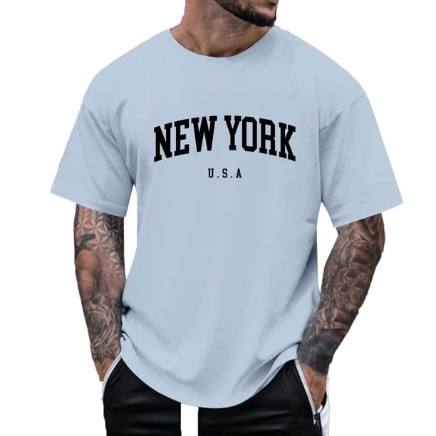 Camiseta de manga corta con estampado digital 3D para hombre: prenda informal y moderna para fiestas de verano