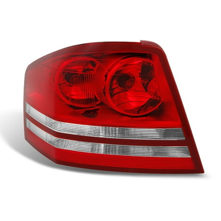 2000 Dodge Avenger Replacement - Fit 2008 2009 2010 Dodge Avenger Driver Side Red Clear Replacement Taillight
