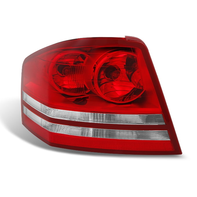 Fit 2008 2009 2010 Dodge Avenger Driver Side Red Clear Replacement Taillight - Walmart.com 2008 Dodge Avenger Tail Light Bulb Replacement
