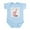 Sky Blue, variant on CafePress - Grandma's Little Peanut Infant Bodysuit - Baby Light Bodysuit, Size Newborn - 24 Months