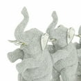 thumbnail image 5 of 11" x 9" Silver Polystone Elephant Sculpture, by DecMode, 5 of 8