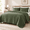Olive Green-Queen(90"x90"), variant on Blue Cross California Cal King Size Quilt Set Oversized Striped Lightweight Soft Bedspread Farmhouse Rustic Coverlet All Season C