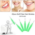 thumbnail image 2 of 25pcs Handheld Toothpick Soft Fiber Hair Tooth Picks Dental Floss Interdental Brush Teeth Stick Hygiene Tools, 2 of 8