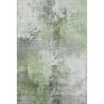 thumbnail image 2 of Addison Rugs Mayfield Premium Machine Washable Transitional Abstract Green Rectangle Rug, 3' X 5' Machine Washable Transitional Abstract Green Oversized Sherpa Throw Blanket, 2 of 7