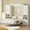 White, variant on Rophefx Queen Murphy Bed, with Storage Shelves, Wall Bed Cabinet, Foldable Platform Beds, Hidden Bedframe for Bedroom, Guest Room,Walnut