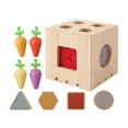 thumbnail image 1 of Cubo de clasificación de formas,Cubo de actividades para bebés,juguete de madera para centro de actividades,Juguetes Montessori Juguetes clasificadores de formas Juguetes a juego,Caja de, 1 of 9