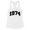 White, variant on 1974 College Style Tank Top Fitted Racerback Women's Large White