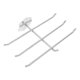 thumbnail image 5 of unbranded Gancho Doble Plateado Para Pegboard Con Soporte Para Herramientas Y Accesorios, 5 of 8