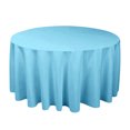 thumbnail image 2 of 63 inch Round Tablecloth - Waterproof & Wrinkle Free Heavy Duty Washable Polyester Table Cloths for Party, Banquet, Dining - Circle Sky Blue 2, 2 of 9