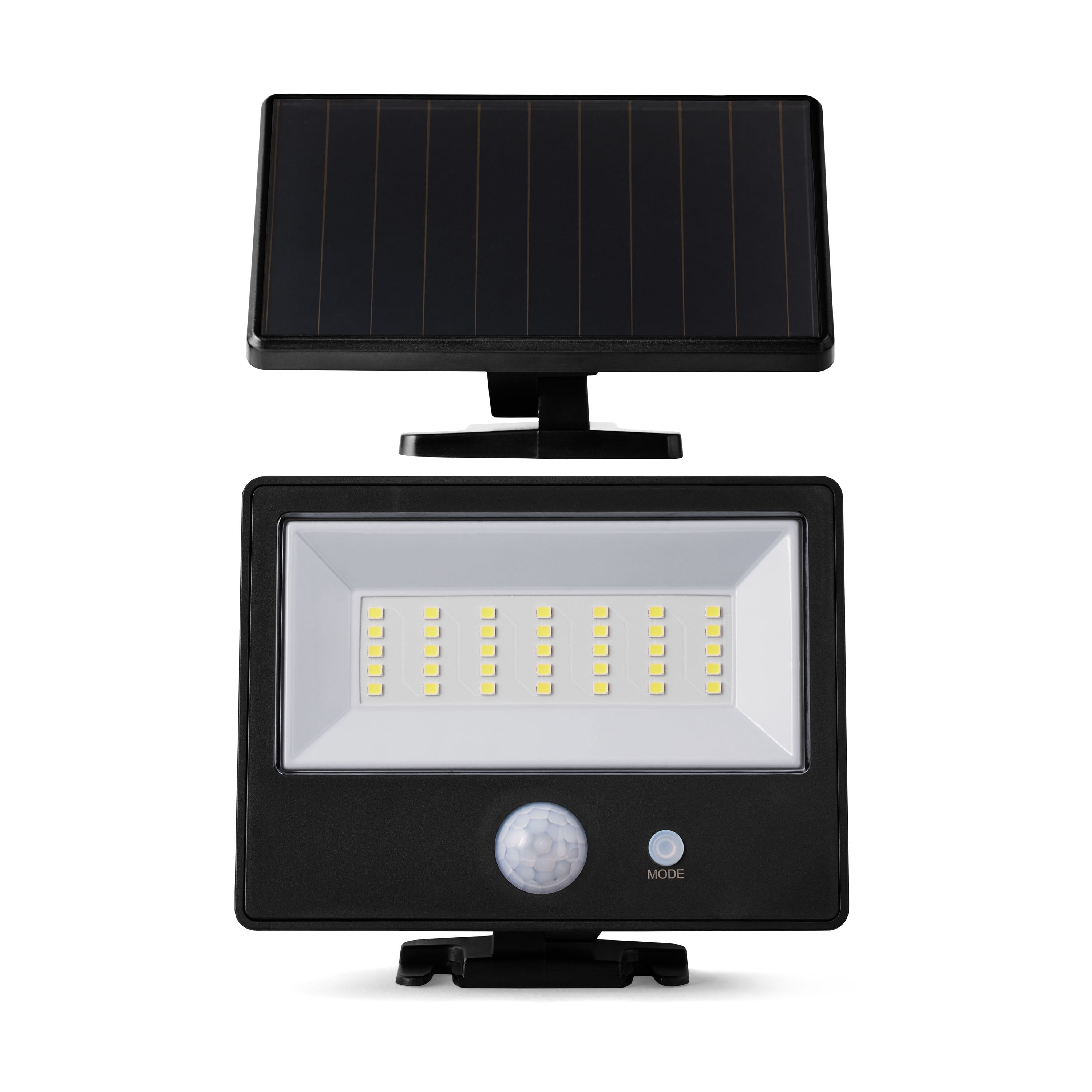 (2 pack) Hyper Tough Motion Sensing Outdoor Security Flood Light, Dusk to Dawn, Black, 120 ° Beam Angle, 800 Lumens, Solar Power