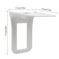 thumbnail image 2 of IBASETOY 1Pc White Socket Wall Shelf Featuring Easy Assembly Detachable Design and Cord Friendly Opening for Home, 2 of 8