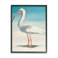 thumbnail image 2 of Stupell Industries Egret Portrait Beach Sand Gradient Coastal Painting Gray Framed Art Print Wall Art, 2 of 5