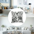 thumbnail image 5 of nygtbtfer Black Floral Pillow Covers Vintage Flower Decorative Throw Pillow Covers Set of 2 Pillowcases Linen Square Cushion Covers For Couch Bed Sofa Chair Car Decor White, 5 of 7