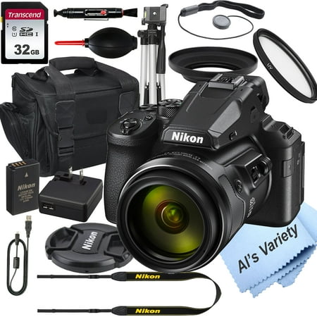 Nikon COOLPIX P950 Digital Camera+ 32GB Card, Tripod, Case, and More (17pc Bundle)