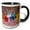 Black/White, variant on 3drose, Argentina, Buenos Aires. Colorful Paint Splatter and Buckets., 15oz Mug