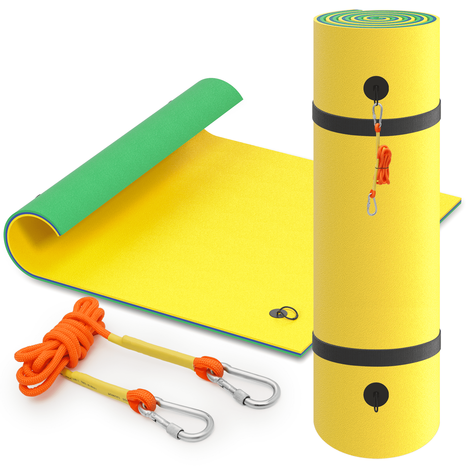 MADOG 7' x 6' Water Floating Mat, 3Layer TearResistant XPE Foam Water