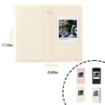 thumbnail image 4 of Photo Album Family Gathering Wedding Birthday Picture Collectible Storage Book Paper Receipt Documents Credit Card Holder Beige, 4 of 7