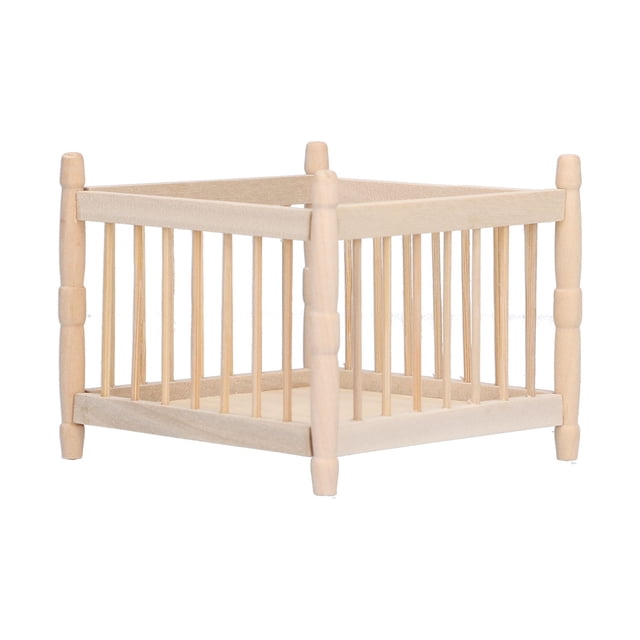 Cama para Bebés de Muñecas, Accesorios de Colección Cama de Casa de Muñecas para Niños para Dormitorio