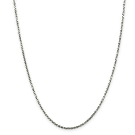 - 925 Sterling Silver 1.85mm Link Rope Chain Necklace 22 Inch Pendant Charm Fine Jewelry Ideal Gifts For Women Gift Set From Heart