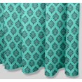 thumbnail image 4 of S4Sassy Green Stencil Damask Printed Bathroom Curtain Waterproof Shower Drapes-60 x 75 Inch, 4 of 6