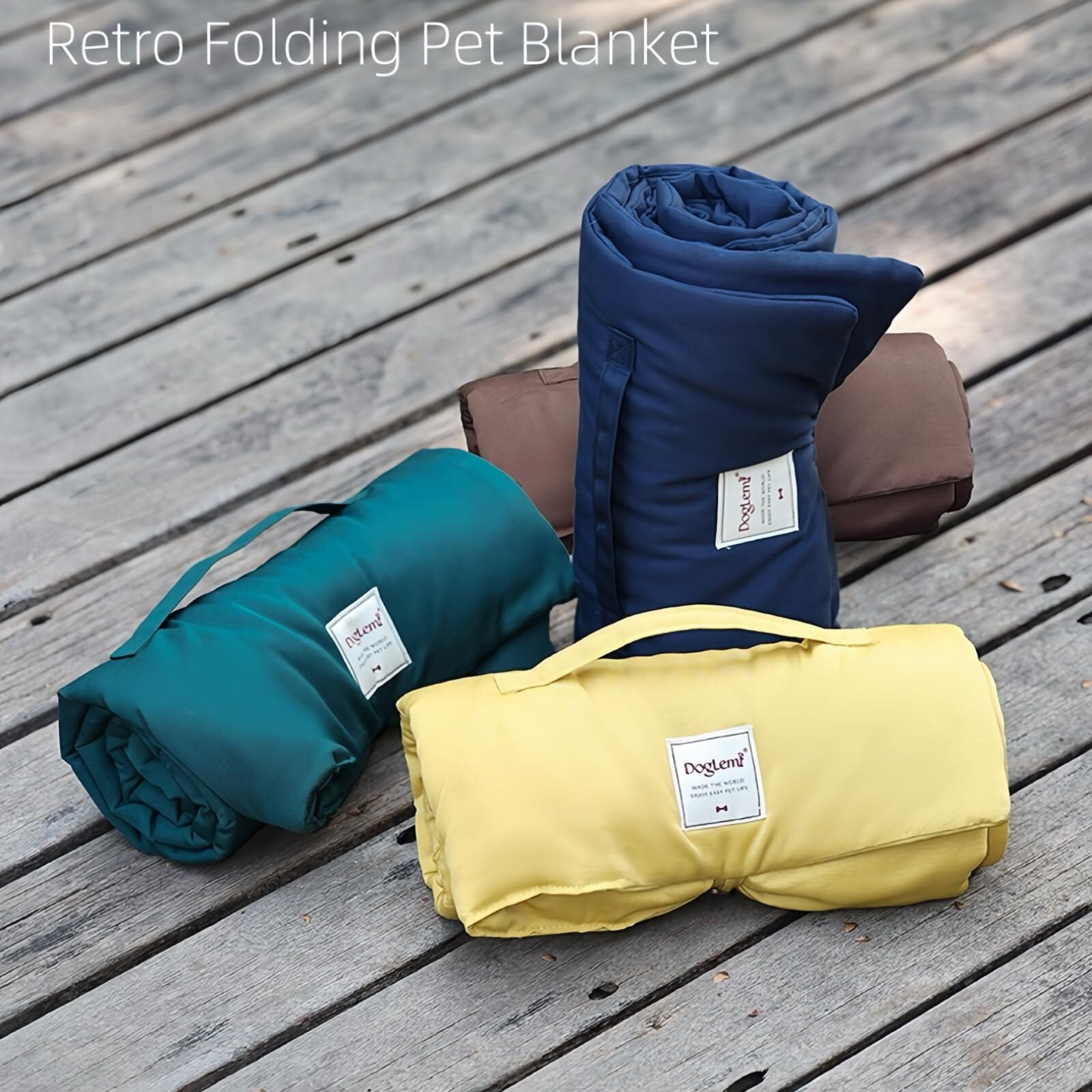 Dog Travel Mat, Travel Outdoor Dog Mat, Waterproof Outdoor Dog Bed, 37.4" x 25.6" Dog Bed Mat, Foldable Dog Bed, Camping Outdoor Dog Bed, Outdoor Foldable & Waterproof Trail Pup Travel Pillow Mat