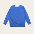 thumbnail image 5 of HAOTAGS Kids Round-Neck Long-Sleeve Sweatshirts (Ages 1 to 13) Lightweight, Soft Pullover Top for Boys and Girls Blue Size 3T, 5 of 6