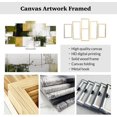 thumbnail image 5 of ZHONGYUTONG Abstract Wall Art 5 Piece Canvas Prints Black White and Gray Yellow Wall Decor Modern Living Room Bedroom Office Home Decor Framed (16x24inx2pcs 16x32inx2pcs 16x40inx1pcs), 5 of 5