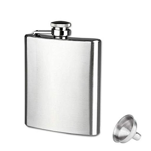 Homeholiday Mini Portable Hip Flask 4 5 6 7 8 9 10 18 oz Stainless Steel Hip Liquor Alcohol Bottle Flask with Cap Funnel