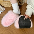 thumbnail image 6 of Xfvqtps Fuzzy Slippers for Women Fluffy Close Toe Slide House Slippers for Indoor Bedroom Warm Furry Slipper for Fall Winter Pink, 6 of 7